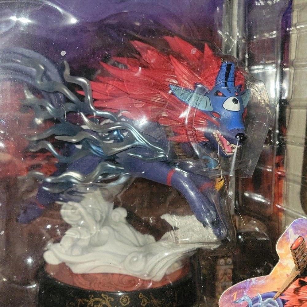 Oki wolf form 9" pvc painted statue new in box capcom toy figure